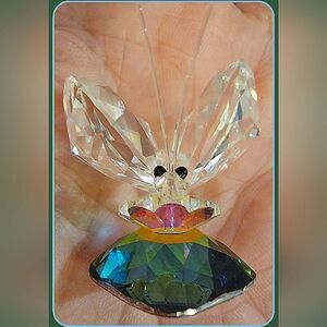 #Swarovski-like Miniature Crystal Butterfly Figurine #NWOT